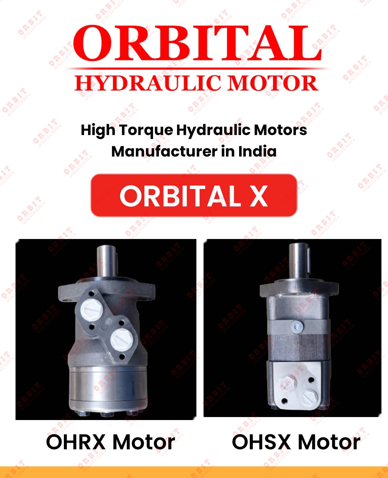 OMPX-400 83062951 White Hydraulic Motor